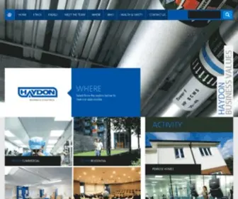 Haydonme.co.uk(Haydon Mechanical & Electrical) Screenshot