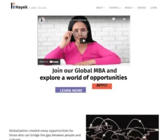 Hayekcollege.com(Hayek Global College) Screenshot