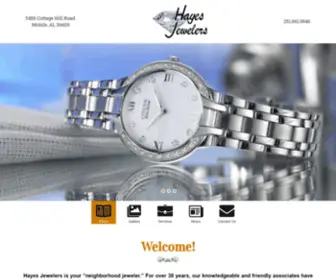 Hayes-Jewelers-Mobile.com(Hayes Jewelers of Mobile) Screenshot