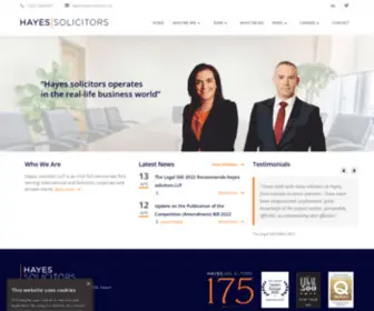 Hayes-Solicitors.ie(Hayes solicitors a Dublin) Screenshot
