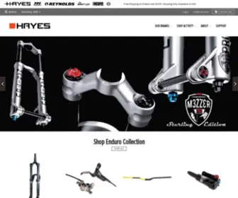 Hayesbicycle.com(Hayes Bicycle Components) Screenshot