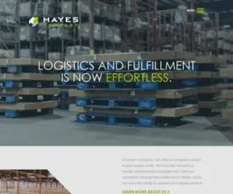 Hayesco.com(Logistics and Fulfillment in Kansas) Screenshot