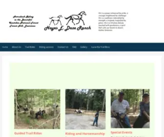 Hayesedaze.com(Guided Trail Rides in the Beautiful Kisatchie National Forest) Screenshot