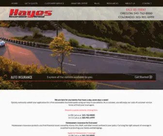 Hayesinsgroup.com(Hayes Insurance Group LLC) Screenshot