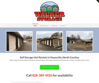 Hayesvillestorage.com(Walker Storage) Screenshot