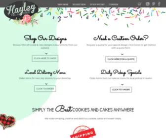 Hayleycakesandcookies.com(Hayley Cakes and Cookies) Screenshot