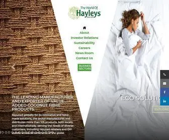 Hayleys.com(Hayleys PLC) Screenshot