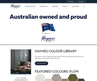 Haymespaint.com.au(Haymes Paint) Screenshot