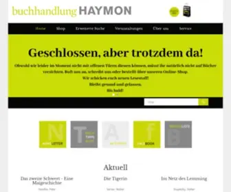 Haymonbuchhandlung.at(Buchhandlung Haymon) Screenshot