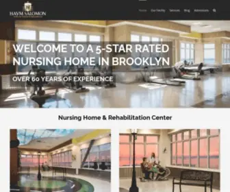 Haymsalomonhome.com(Haym Salomon Home for Nursing & Rehabilitation) Screenshot