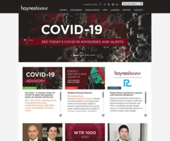 Haynesboone.com(Haynes and Boone) Screenshot