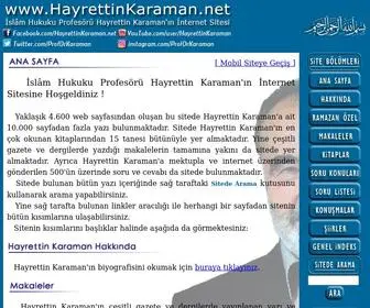 Hayrettinkaraman.net(İslâm) Screenshot