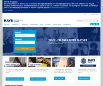 Hays.com(Find Jobs) Screenshot