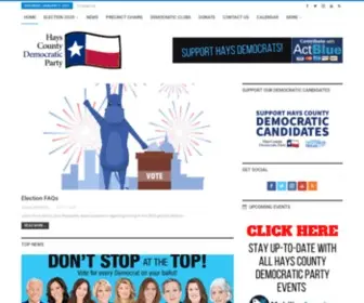 Hayscountydemocrats.org(Turning Texas Blue) Screenshot