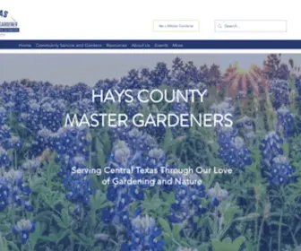 Hayscountymastergardeners.org(Hays County Master Gardener Website) Screenshot