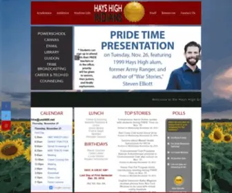 Hayshighindians.com(Hays High Indians) Screenshot