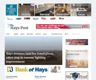 Hayspost.com(Hays Post) Screenshot