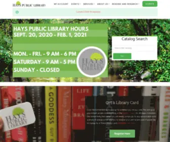 Hayspublib.org(Hays Public Library) Screenshot