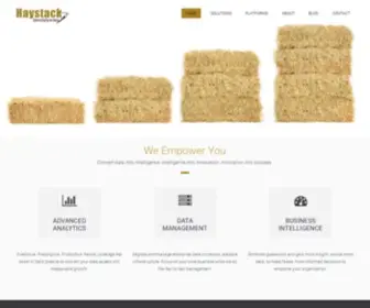 Haystackdata.com(Analytics, Data Management, Business Intelligence) Screenshot