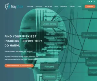 Haystax.com(Haystax Security Analytics Platform) Screenshot