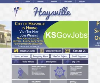 Haysville-KS.com(City of Haysville) Screenshot