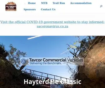 Hayterdaleclassic.co.za(Where the trails meets beyond your expectations) Screenshot