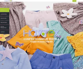 Haytexinternational.com(Haytex International : Entreprise Textile spécialisée dans la fabrication de vêtements pour enfants) Screenshot