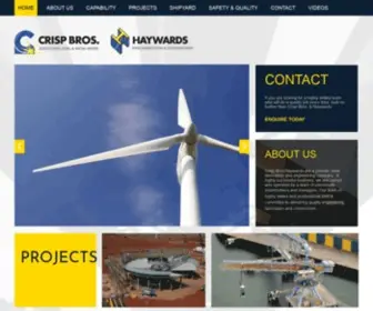 Haywards-Steel.com(Crisp Bros. & Haywards Pty. Ltd) Screenshot