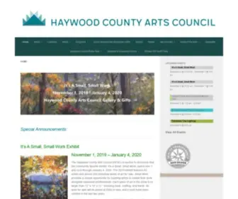 Haywoodarts.org(Haywood County Arts Council) Screenshot