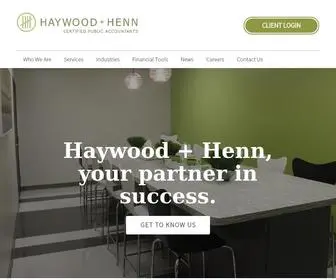 Haywoodhenn.com(Henn Certified Public Accountants) Screenshot