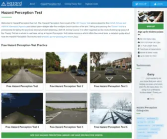 Hazardperceptiontest.net(Hazard Perception Test 2020 Online Practice) Screenshot