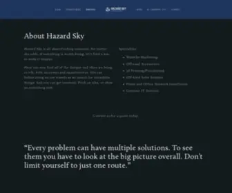 Hazardsky.com(Hazard Sky) Screenshot