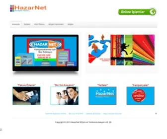 Hazarnet.com(HazarNet Bilişim ve Telekomünikasyon Ldt) Screenshot