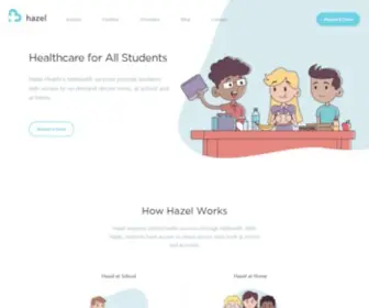 Hazel.co(Pediatric doctor visits that allow students to connect with a doctor within minutes) Screenshot