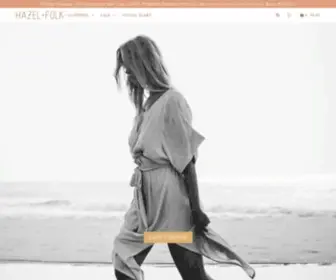 Hazelandfolk.com(Sustainable & Ethical Australian Fashion) Screenshot