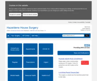 Hazeldenehousesurgery.org.uk(Hazeldene House Surgery) Screenshot