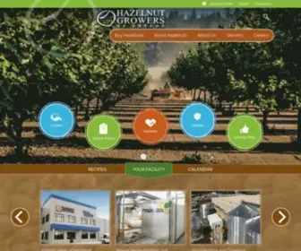 Hazelnut.com(Hazelnut Growers of Oregon) Screenshot