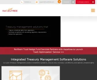 Hazeltree.com(Treasury and Liquidity Management Software) Screenshot