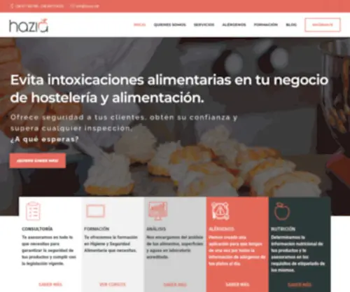 Hazia.net(Expertos en seguridad e higiene alimentaria) Screenshot