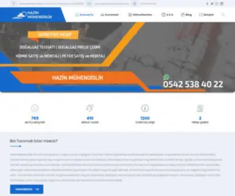 Hazinmuhendislik.com(Gaziantep Doğalgaz Tesisat) Screenshot