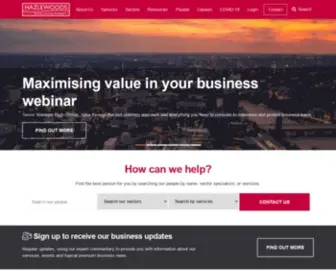 Hazlewoods.co.uk(Business Advisers and Accountants) Screenshot