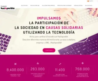 Hazloposible.org(Fundación Hazloposible) Screenshot