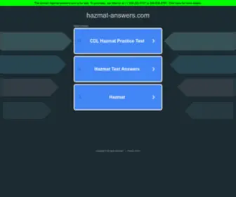 Hazmat-Answers.com(Hazmat Answers) Screenshot