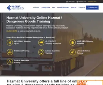 Hazmatuniversity.com(Hazmat University) Screenshot