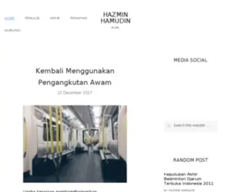 Hazminhamudin.com(Lifestyle Blogger) Screenshot