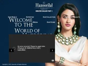 Hazoorilaljewellers.com(Hazoorilal) Screenshot