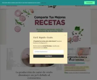 Hazteveg.com(Nutrición) Screenshot