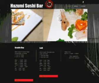 Hazumisushi.com(Home) Screenshot