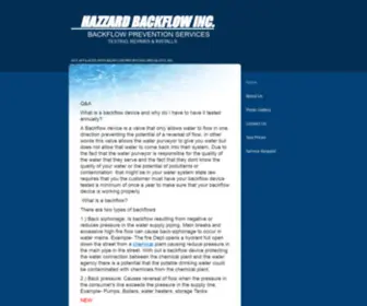 Hazzardbackflow.com(Hazzardbackflow) Screenshot