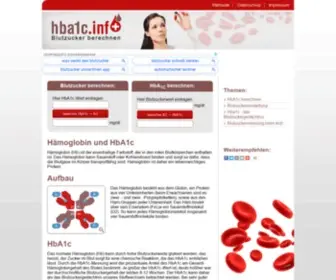 Hba1C.info(HbA1c in Blutzucker umrechnen) Screenshot